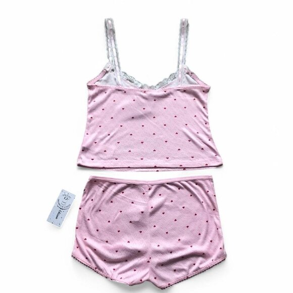 Urban Planet Printed Pointelle Knit PJ Set - Picture 5 of 6